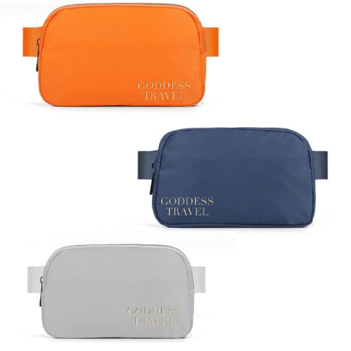 Custom Goddess Travel Words Waistbag